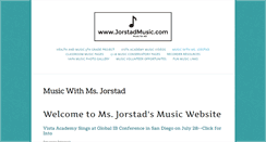 Desktop Screenshot of jorstadmusic.com