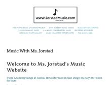 Tablet Screenshot of jorstadmusic.com